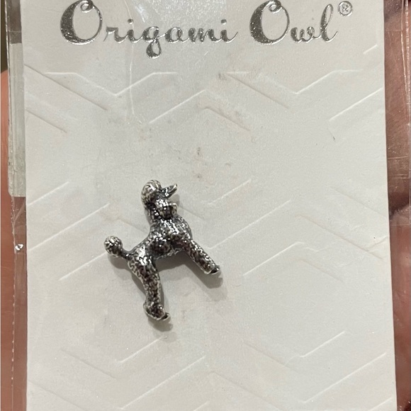 Origami Owl STERLING SILVER STANDARD POODLE Floating DOG BREED Charm - Picture 3 of 5